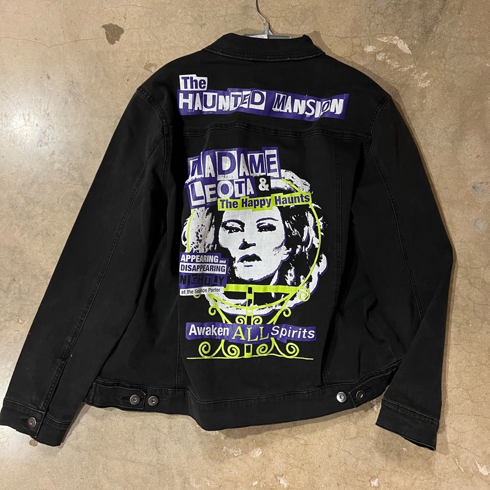 The haunted mansion denim jacket madame leota